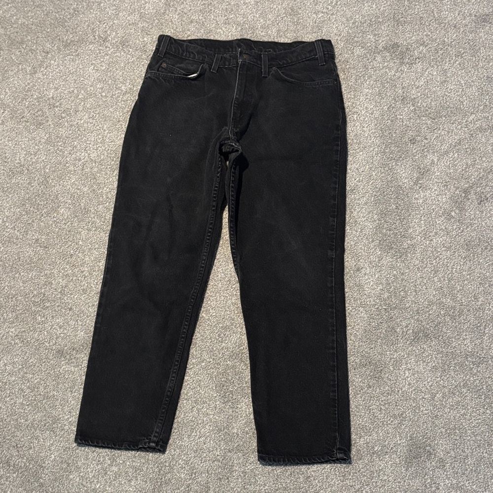 Levi's Men's Orange Tab Black Jeans - Picture 4 of 5